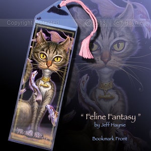 Zen Cat Feline Fantasy bookmark