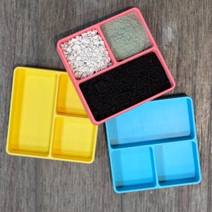 Hermit Crab Staples Dish - 3 Slot (3D Printed)