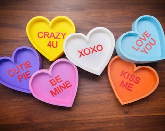 3D Convo Heart Food Dishes for Hermit Crabs | Valentines | Candy Heart