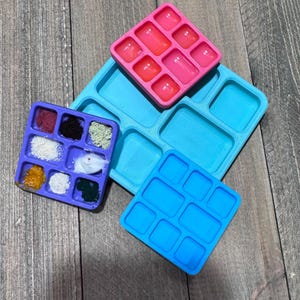 Mini Hermit Crab Oil/Powder Dish - 8 Slot (3D Printed) - SET OF 2!!