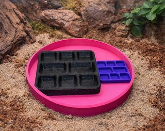 6" Hermit Crab Food Tray | 3D Printed PLA Reptile Feeding Platform