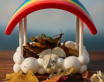 Rainbow Foraging Dish for Hermit Crabs | 3D Printed Crabitat Accessory
