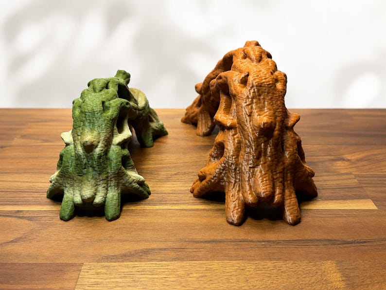 Twisted Driftwood Bridge – 3D Printed PLA Climb Hide Foraging Bridge immagine 4