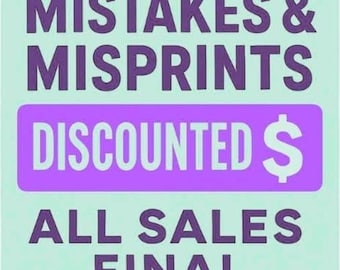 Mistakes & Misprints – Discounted Final Sale