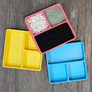 Hermit Crab Staples Dish - 3 Slot (3D Printed)