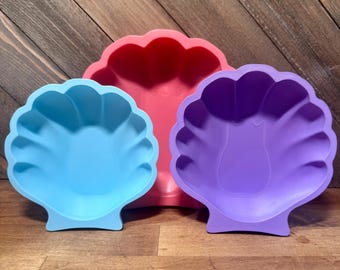 3D Printed Shell-Shaped Hermit Crab Dish: Colorful Tank Decor