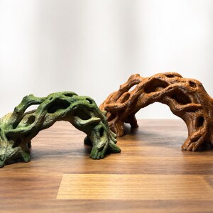 Twisted Driftwood Bridge – 3D Printed PLA Climb Hide Foraging Bridge immagine 5