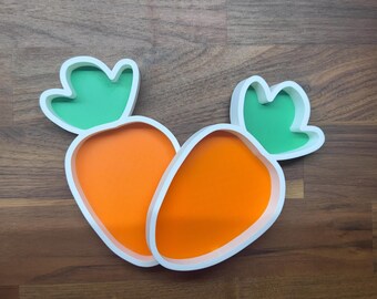 Carrot Hermit Crab Food Dish | 3D Printed PLA Feeder Tray  | Reptile & Crabitat Dish