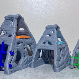Hermit Crab Mountain Playground | 3D Printed Climbing & Hiding Feature – 3 Sizes