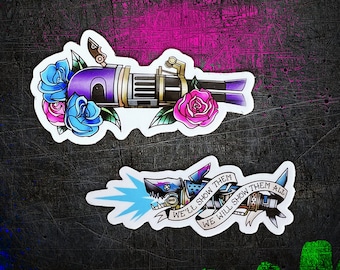 Arcane Jinx Stickers - Pow-Pow & Fishbones
