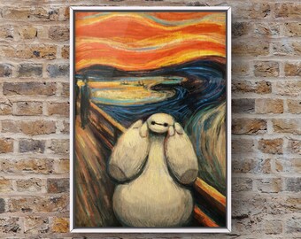 Baymax - Big Hero 6 vs The Scream - 11"x17"