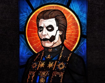 Papa 4 Glass Effigy | Print 5x7 or 8x10