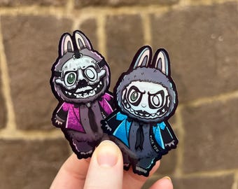 Holographic LaPuPu Stickers | Satanic Popes Sticker | Papa IV and V