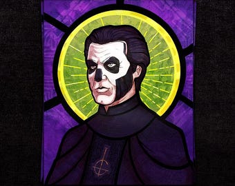 Papa 3 Glass Effigy | Print 5x7 or 8x10