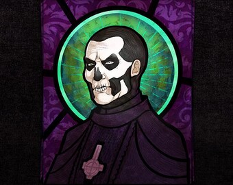 Papa 4 Glass Effigy | Print 5x7 or 8x10