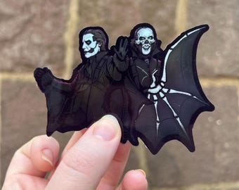 Holographic Bat Bros | Satanic Popes Sticker | Papa IV and V