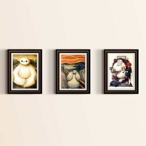3- Pack Baymax Big Hero 6-- 8&quot;x10&quot;