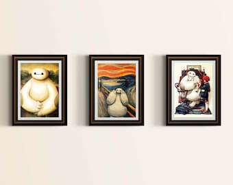 3- Pack Baymax Big Hero 6-- 8"x10"