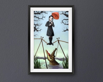Wednesday Addams - The Addams Family Haunted Mansion Stretch Portraits - 11"x17"