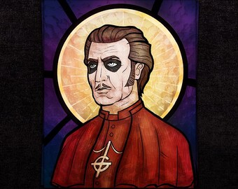 Cardinal Glass Effigy | Print 5x7 or 8x10