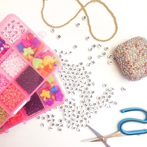 DIY Bracelet Making Kit, Makes 10+ Bracelets, Jewelry Party Gift Box, Stacking Bracelet Kit, Jewelry Party Activity