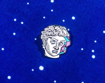 Roman Bust Enamel pin