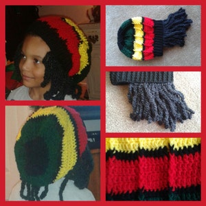 Child&#39;s Jamaican Rasta Beanie with Locks - pdf