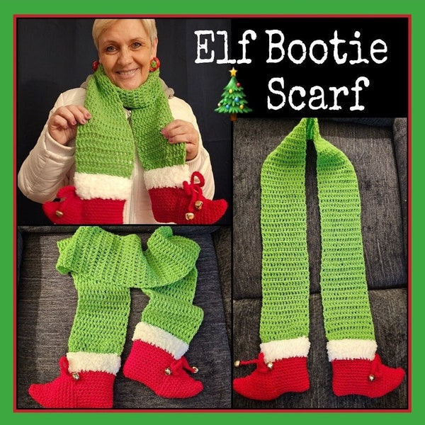 ELF BOOTIE SCARF - Pdf Pattern