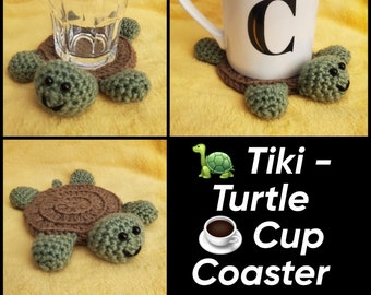 PDF Only - TIKI - TURTLE Cup Coaster