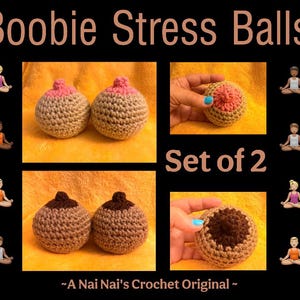 BOOBIE STRESS BALLS - Set of 2