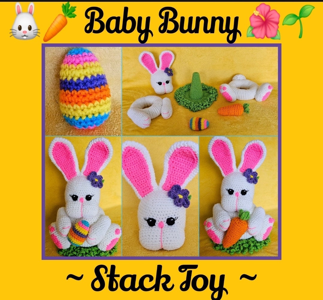BABY BUNNY - Stack Toy - Etsy