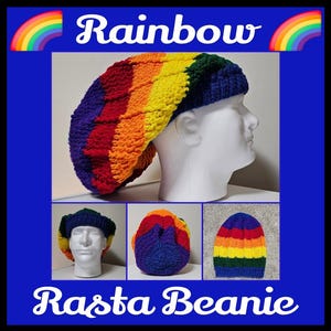 RAINBOW RASTA BEANIE - Pdf