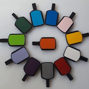 Personalized Handmade Pickleball Paddle Pins