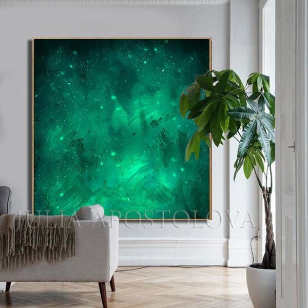Emerald Wall Art Etsy