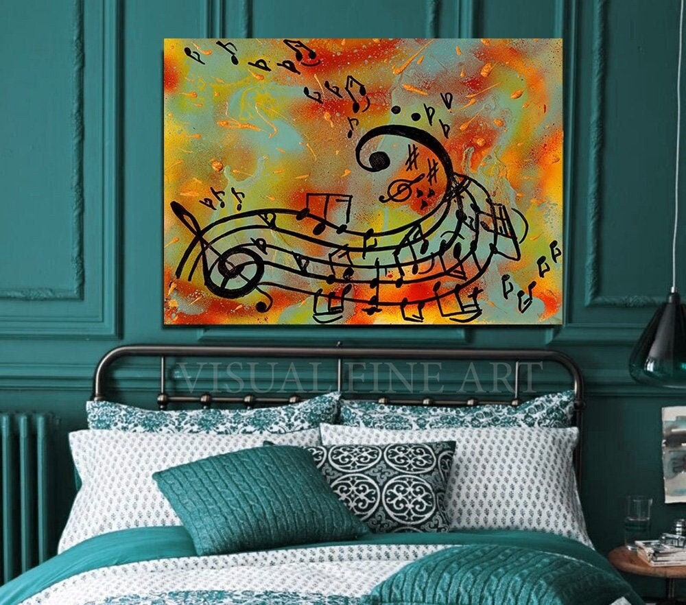 Abstract Art Music Notes Paintings