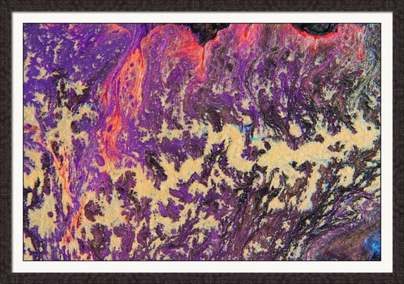 Large Wall Art Purple Abstract Painting Print Acrylic | Etsy