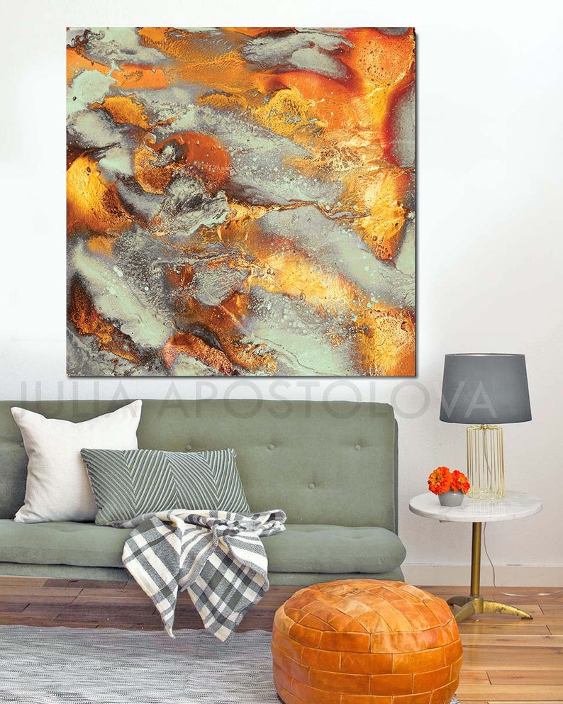 Extra Large Wall Art Gold Abstract Glam Decor Luxury Wall Etsy