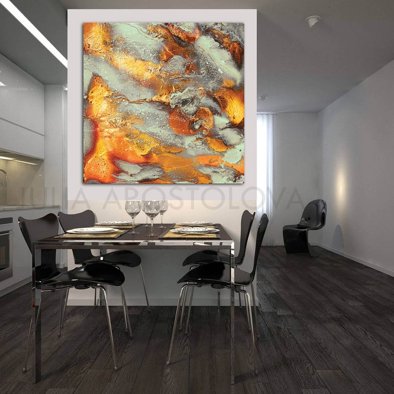 Extra Large Wall Art Gold Abstract Glam Decor Luxury Wall Etsy