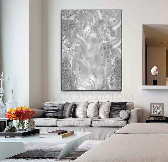 Grey canvas 2024 wall art