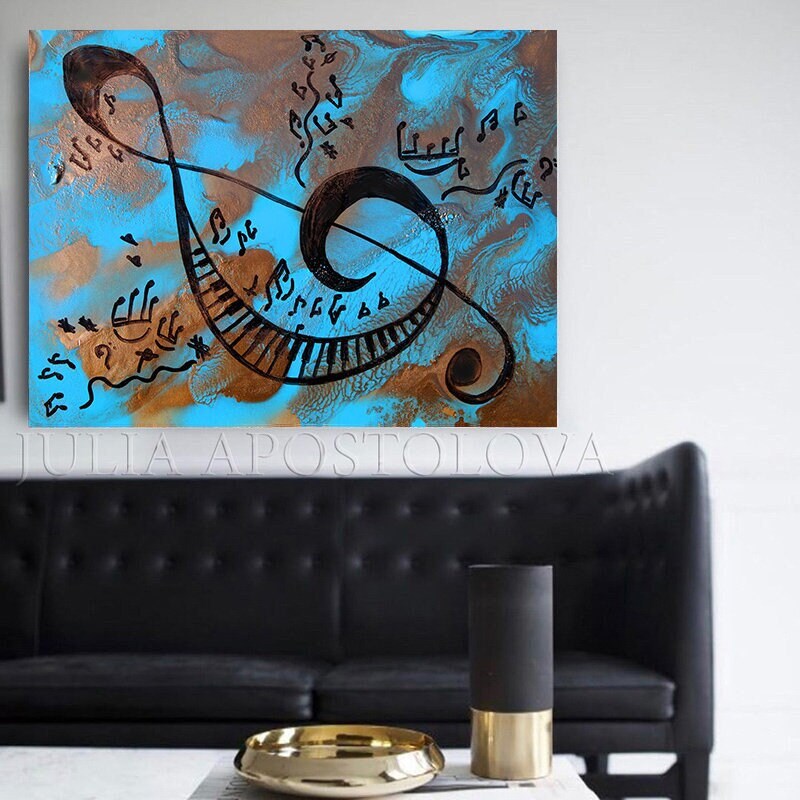 Musical Notes And Piano Wall Art & Canvas Prints - View #8