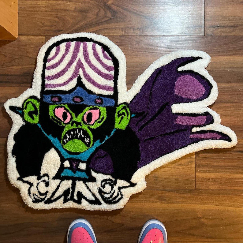 Mojo Jojo From the Powerpuff Girls Rug Etsy