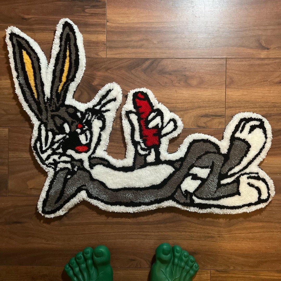 バッグスバニー　ルーニーテューンズ　ラグ バッグス・バニーのラグ - Etsy 日本