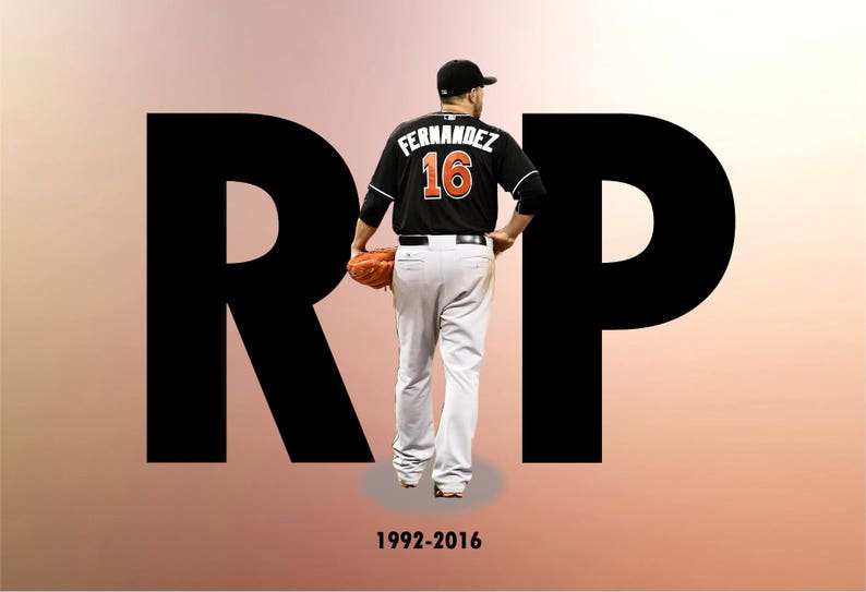 Jose Fernandez 1992-2016 Commemorative Poster R.I.P
