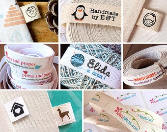 4 Yards Meters Custom Clothing Labels 1/2 width | Etsy