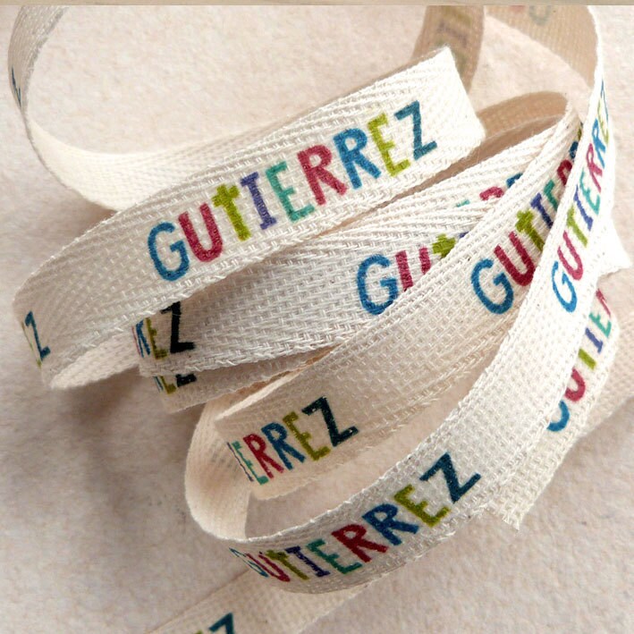 Custom clothing labels cotton twill tape personalized Etsy