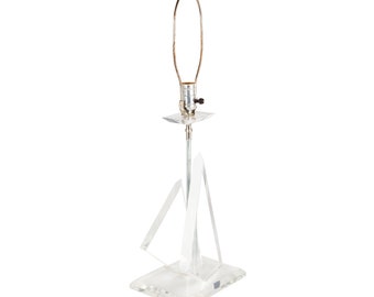Lucite Ice Sculpture Table Lamp by Van Teal