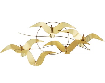 Curtis Jere | Brass Seagulls Sculpture