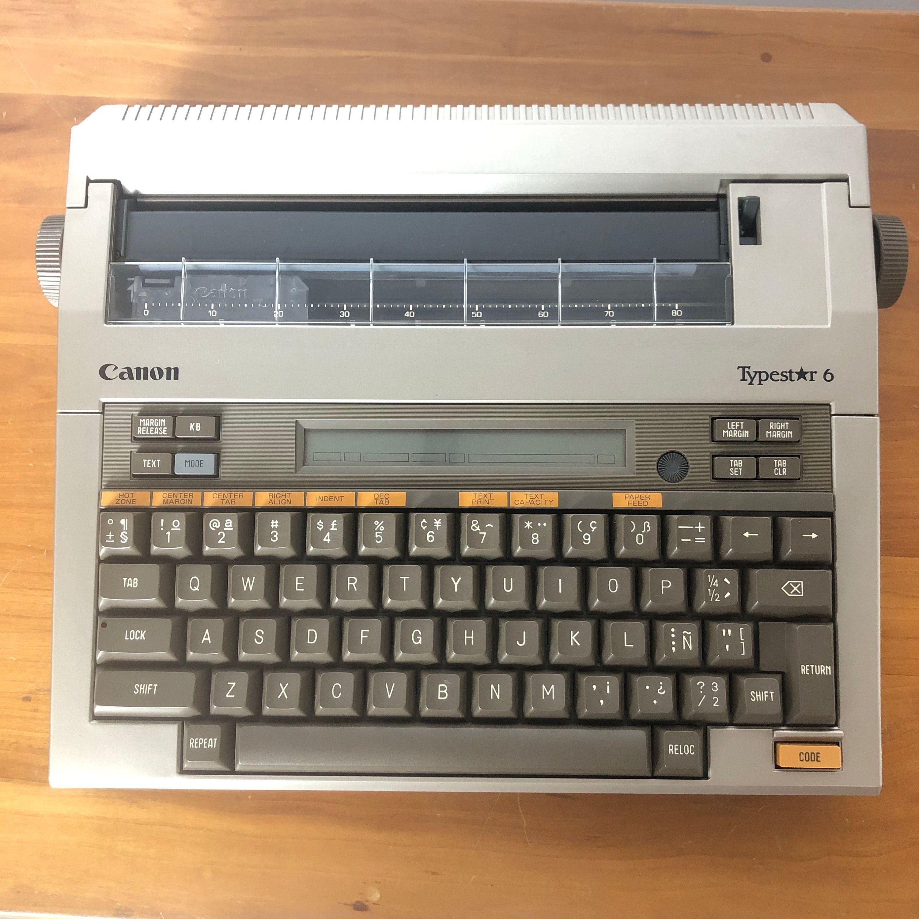 Canon Typestar 6 1985 Portable Typewriter/word Processor - Etsy