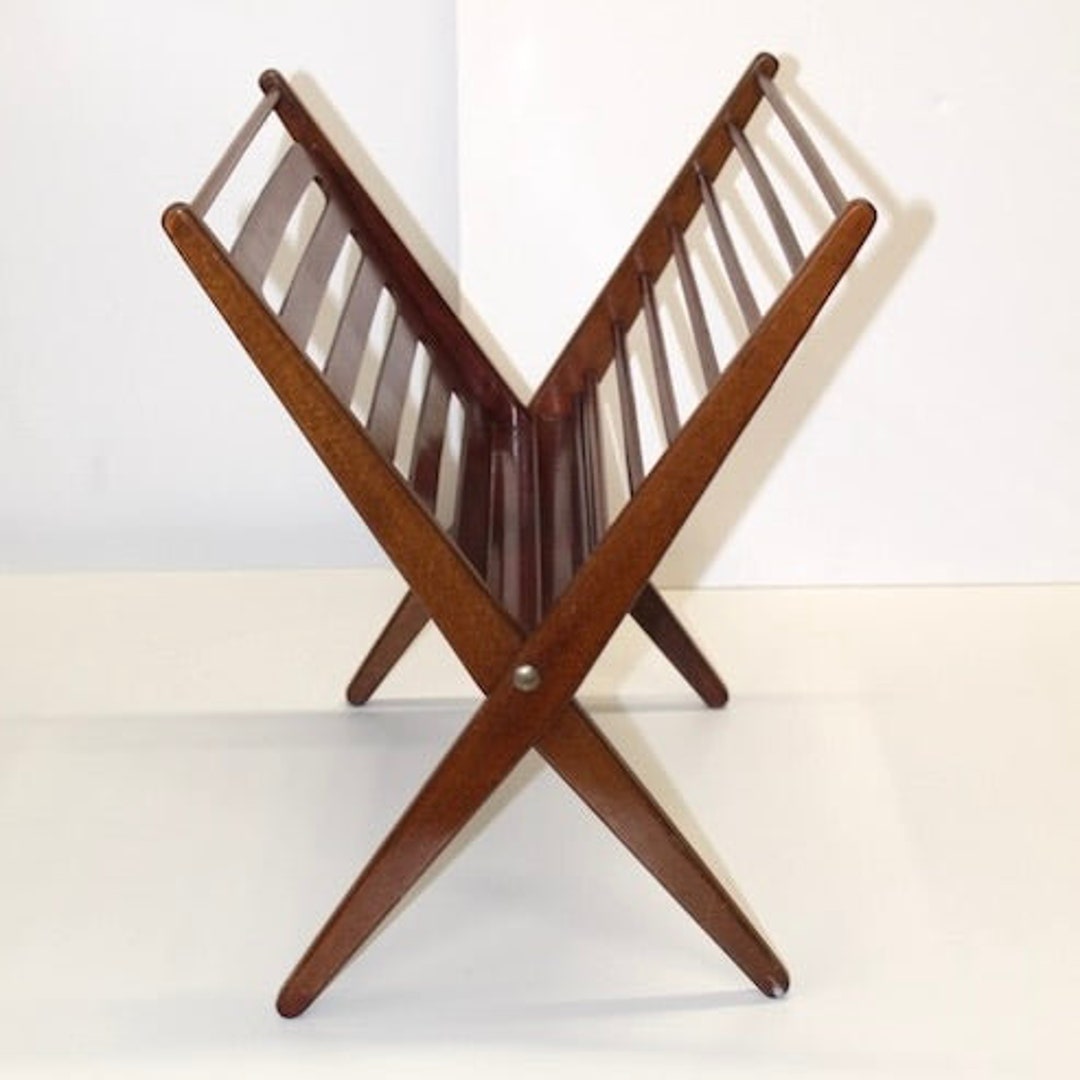 1960s Mid Century Spindle Magazine Rack Yugoslavia - Etsy