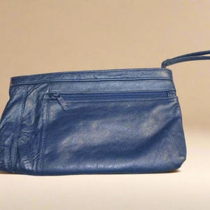 Vintage Brenalini Blue Leather Clutch | Jonotti